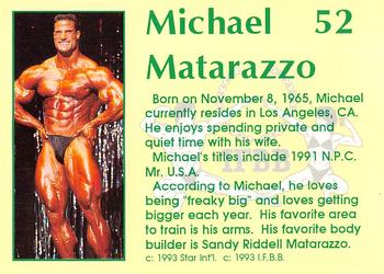 1993 Star Pro Body Builders #52 Michael Matarazzo Back